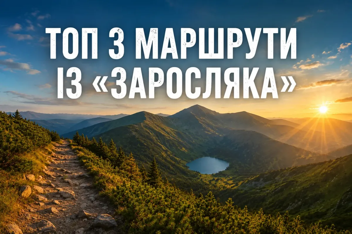 ТОП-3 маршрути із «Заросляка», які вражають не менше за Говерлу