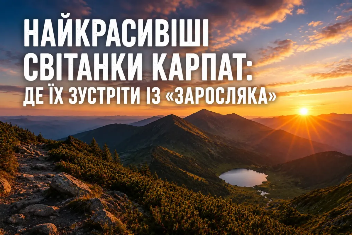 Найкрасивіші світанки Карпат: де їх зустріти із «Заросляка»